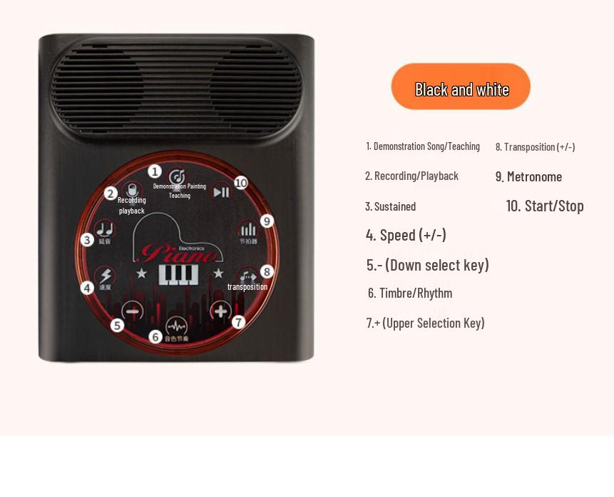 Portable 49-Key Foldable Piano for Kids