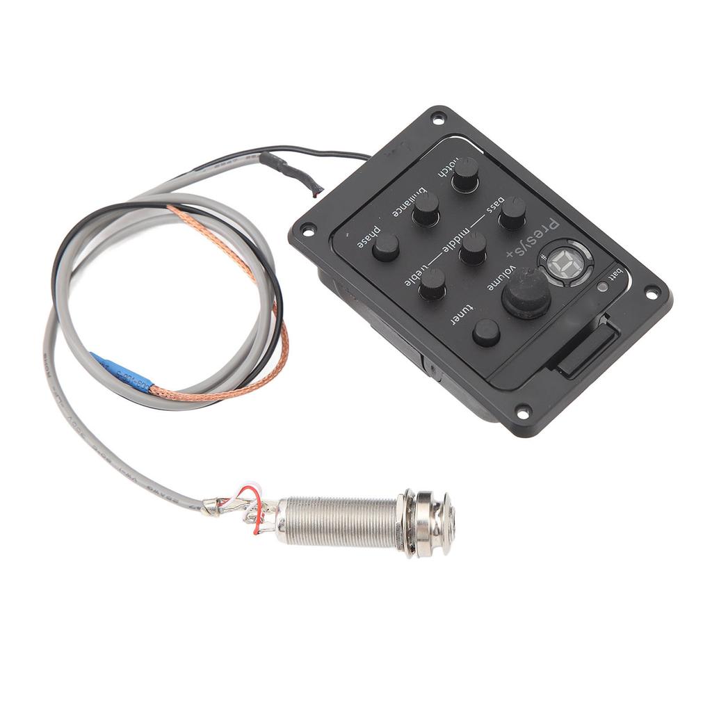 Guitar Pickup EQ Box Quick Picking Accurate Amplification Guitar Pickup Tuner Electric Box Equalizer