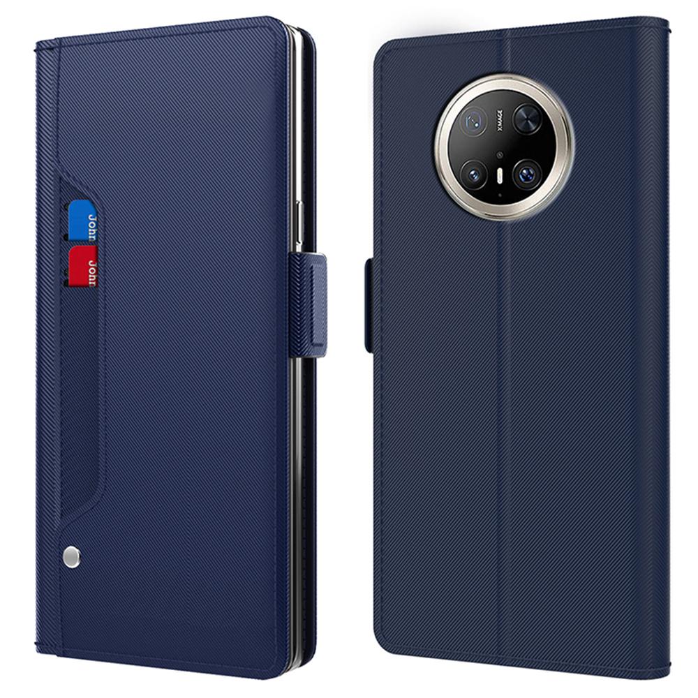For Huawei Mate 70 Pro/70 Pro+ Case Stand PU Leather Phone Cover Card Holder Mirror