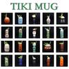 60er Typ Hawaiianische Tiki-Tasse Keramik-Cocktailgläser Bar Weinglas Dekorationen Ornamente Gläser für Getränke Personalisiertes Geschenk
