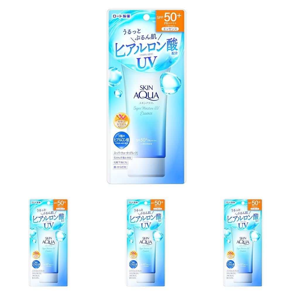 Skin Aqua Super Moisture Essence Sunscreen SPF50+ PA++++ 80g ( 4)