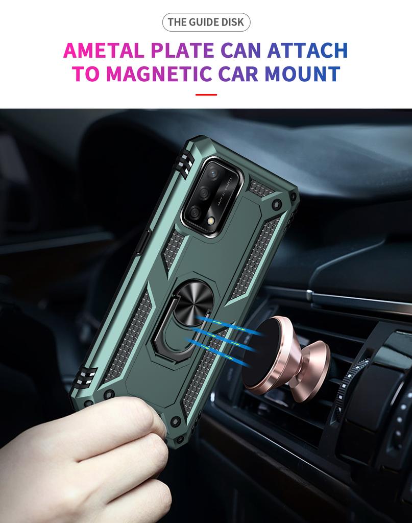 Shockproof Cover For Oppo A74 F19 Case Oppo A74 CPH2219 Ring Holder Phone Case For OPPO F19 A74 4G Funda OPPO F19 Coque Capa