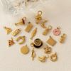 Yori 3pcs/Lot DIY Pendant Charms for Necklace Bracelet 18k Gold Plated Multi Charm DIY Jewelry Gifts Accessories