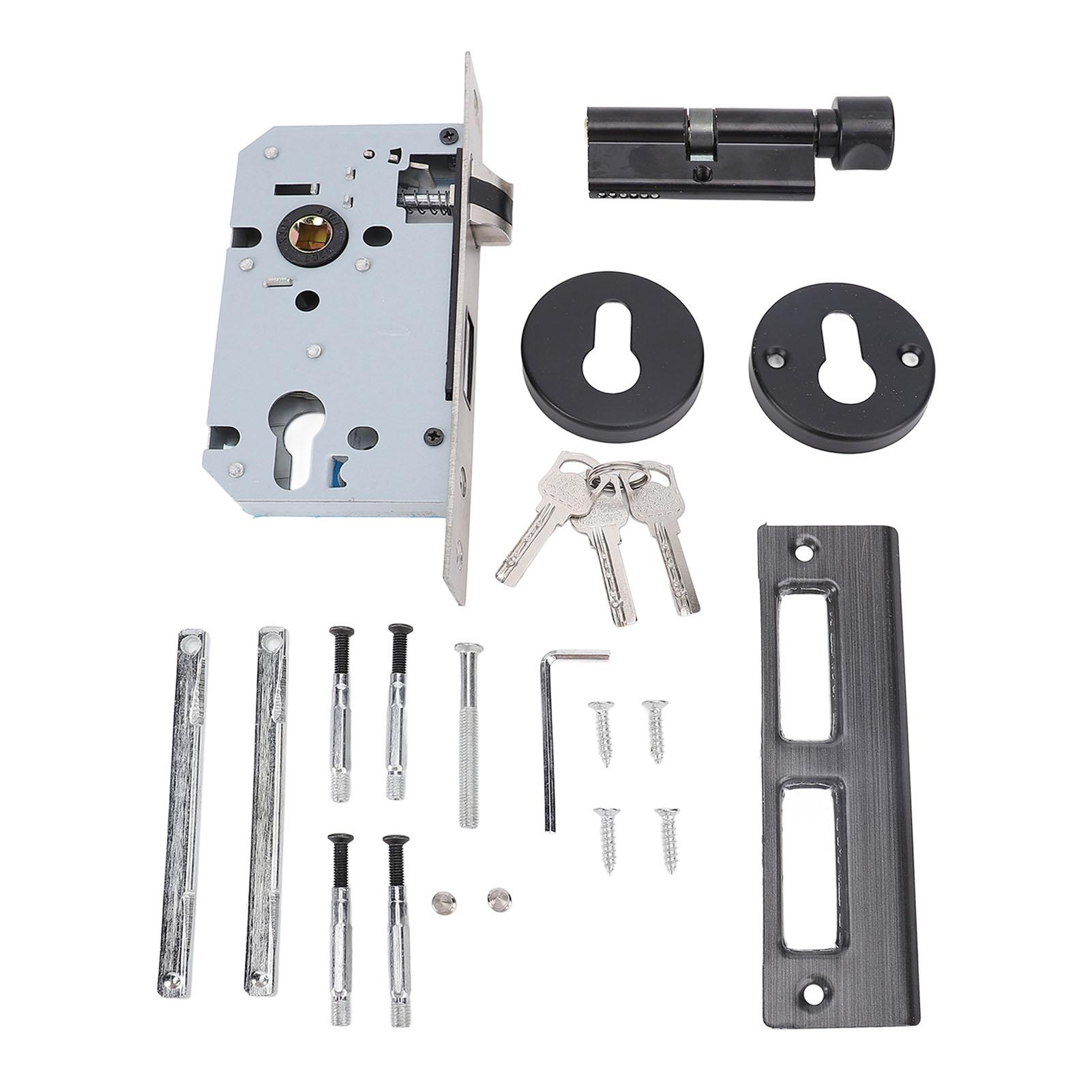 Door Handle Keyed Entry Lock Entry Door Lever with Lock and Key for Bedrooms Bathrooms Hotels Offices