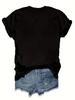 Vibrant Eiffel Tower Graphic Tee Casual Short Sleeve Crew Neck Top for Summer with Comfortable Simple Street Women's Clothing