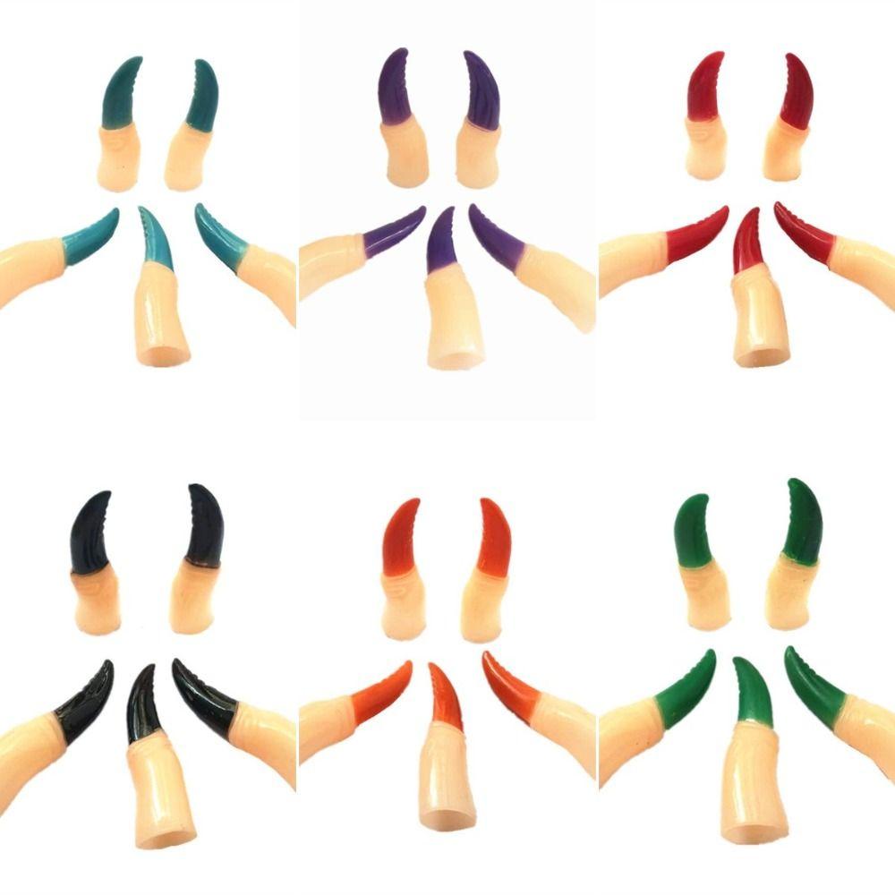 5PCS/set Fake Fingers Zombie Witch Fake Fingers Scary Halloween Finger Covers   Cosplay Party Supply