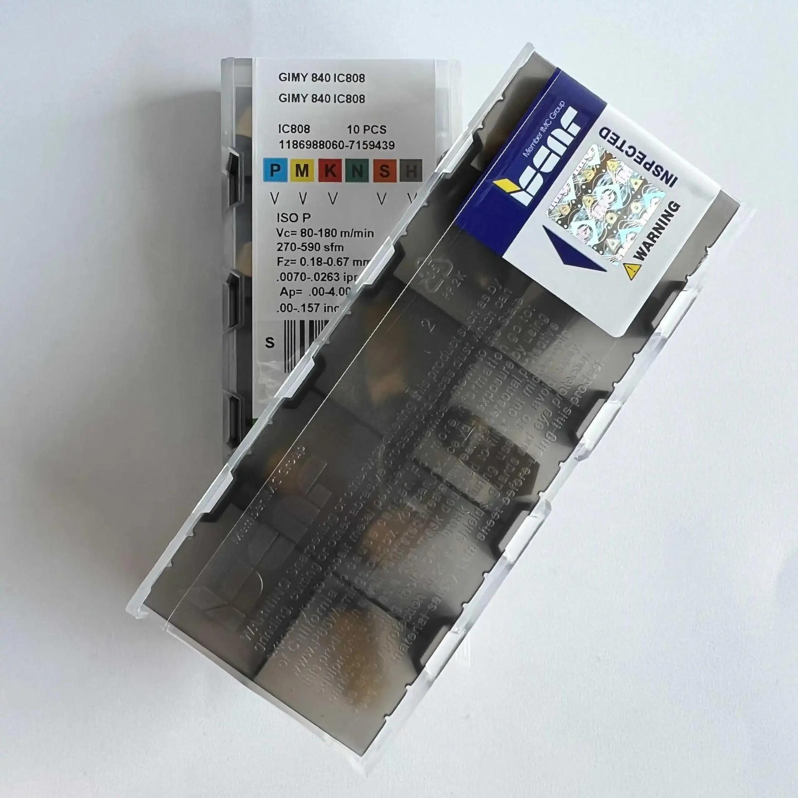 

ISCAR / GIMY840 IC808 /Industrial indexable carbide inserts 10 Pcs
