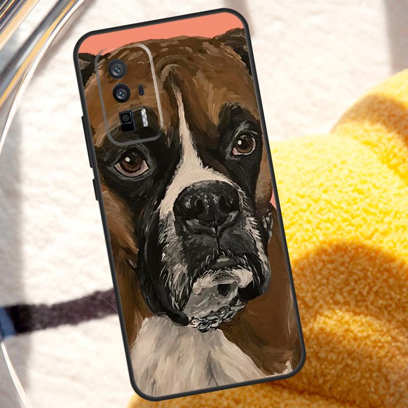 Boxer Dog Case For Xiaomi 13T 12T 11T 13 Pro 14 Ultra 12 Lite POCO F5 M6 X6 Pro X5 X3 F3 M5s Cover