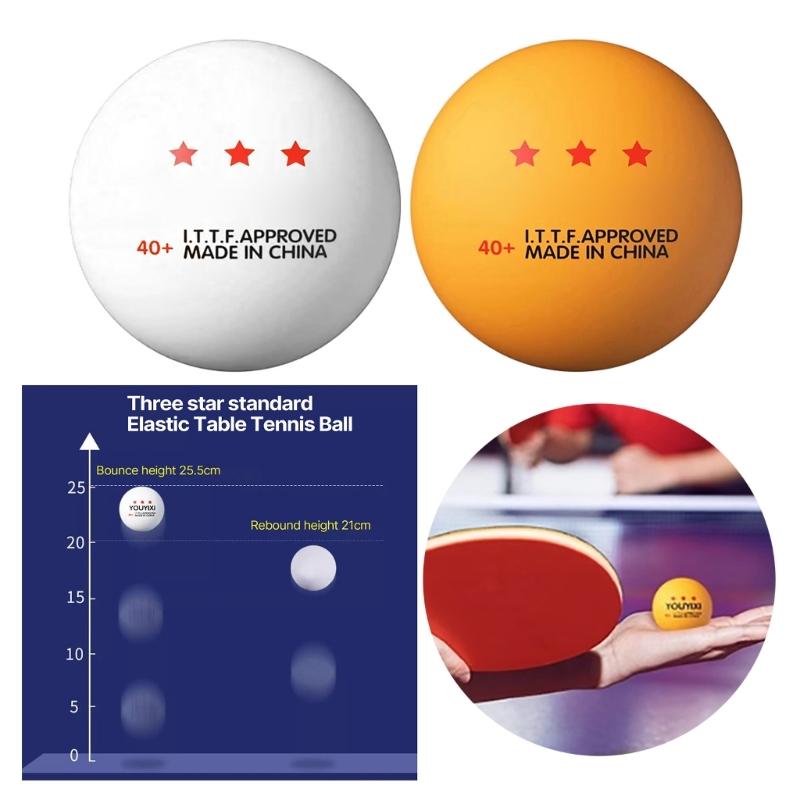 10 Pcs Durable PingPong Ball 3-Star Table Tennis Ball Standard Table Tennis Ball Outdoor Sports Accessories Durable