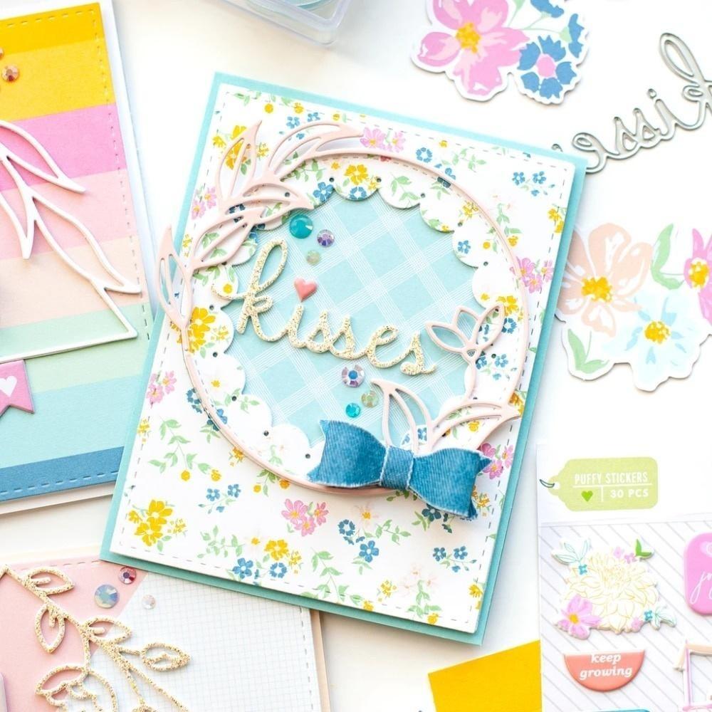 Garland Circle Frame Metal Cutting Dies Stencil for DIY Scrapbooking Photo Album Embossing Paper Cards Crafts Diecuts