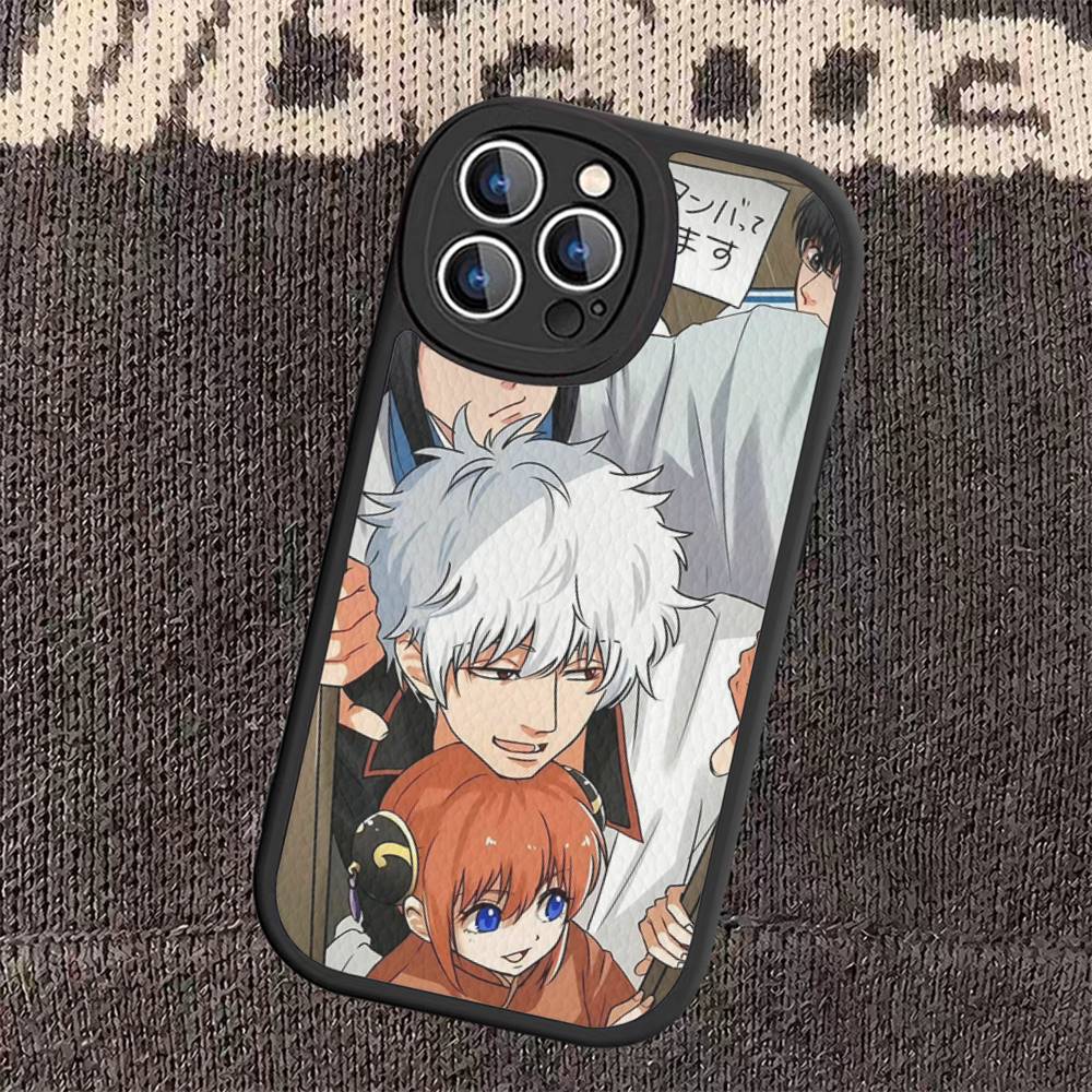 G-GINTAMA Anime Phone Case Hard Leather For IPhone 16 15 14 Mini 11 12 13 Pro Max Plus Fundas
