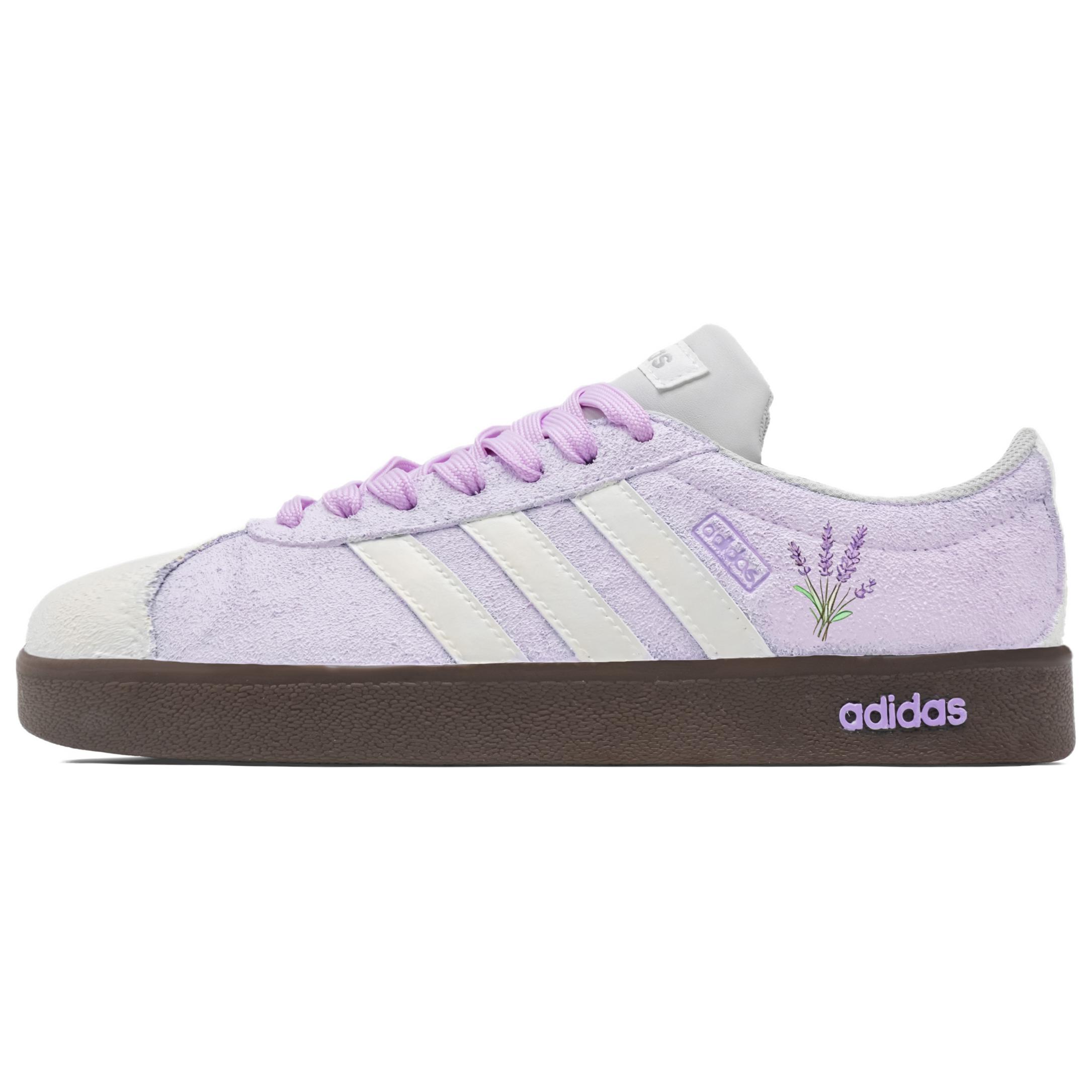 Adidas Vl Court Classic Purple Mist, Footprint Innovation German Army Trainers Unisex Purple js3003(Team726-) 40