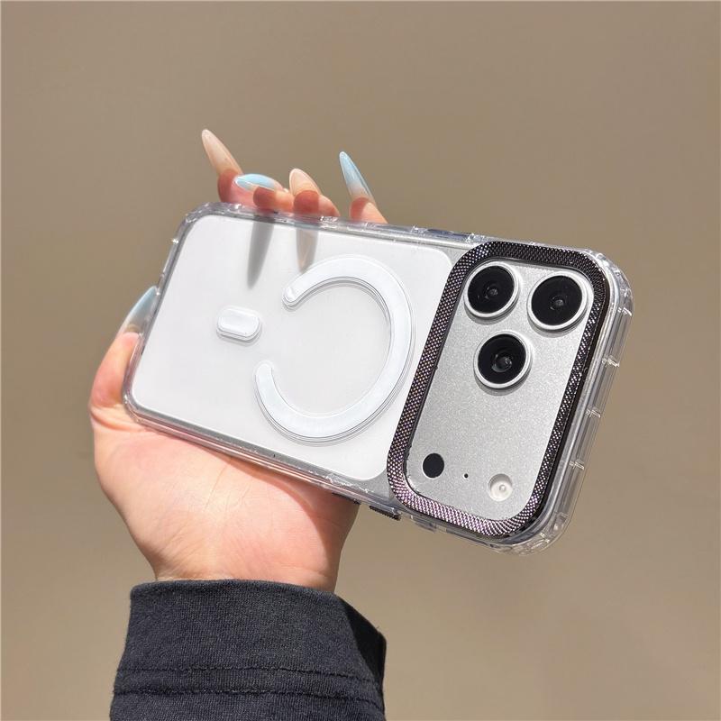 Transparent Wireless Charging Magnetic For Magsafe Case For Apple iPhone 17 16 15 14 13 Pro Max Shockproof Hard Acrylic PC Cover