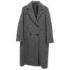 Max MaraWEEKEND 24250160426 Gray 100% Wool Herringbone Semi-Double Long Coat Coat 38 grayUsed