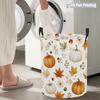 Collapsible Laundry Basket Large Round Waterproof Fabric Hamper Dirty Clothes Storage Bin Toy Organizer with Handles