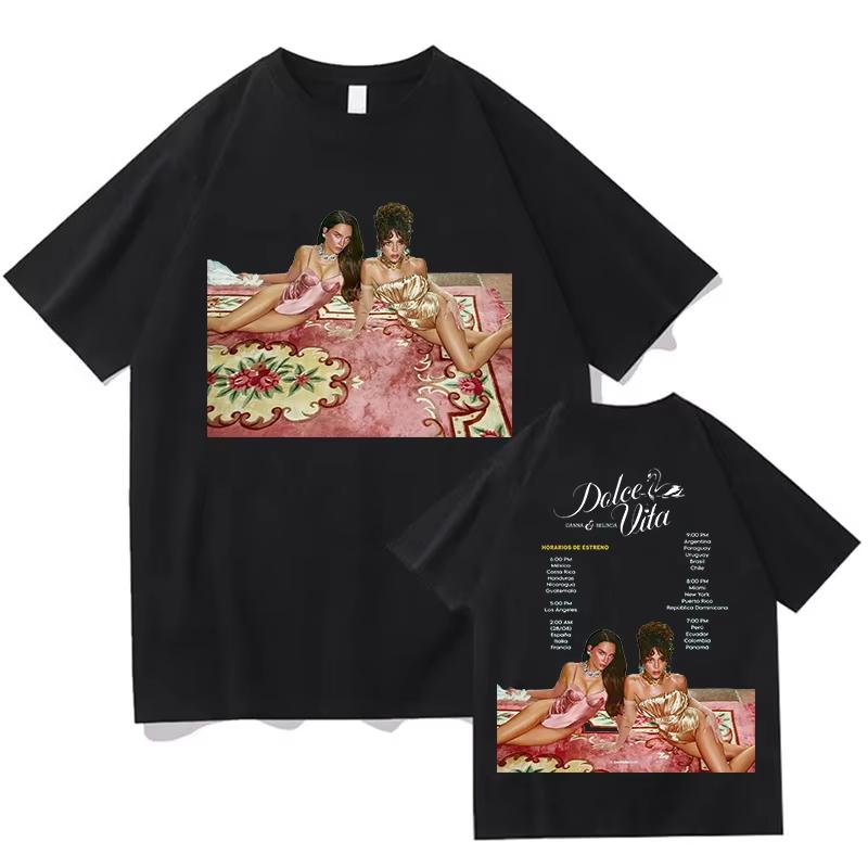 2026 DANNA Belinda DOLCE VITA Print T-shirt Men Women Fashion Trendy T-shirt Y2K Harajuku Punk Gothic Round T-shirt