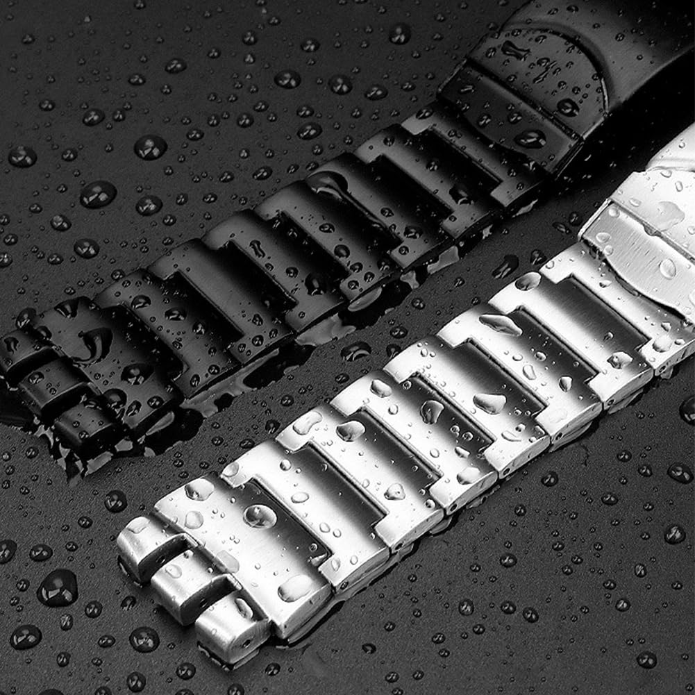 Sibehill Replacement Stainless Steel Watch Band for Swatch 23mm with Adjustment Tool