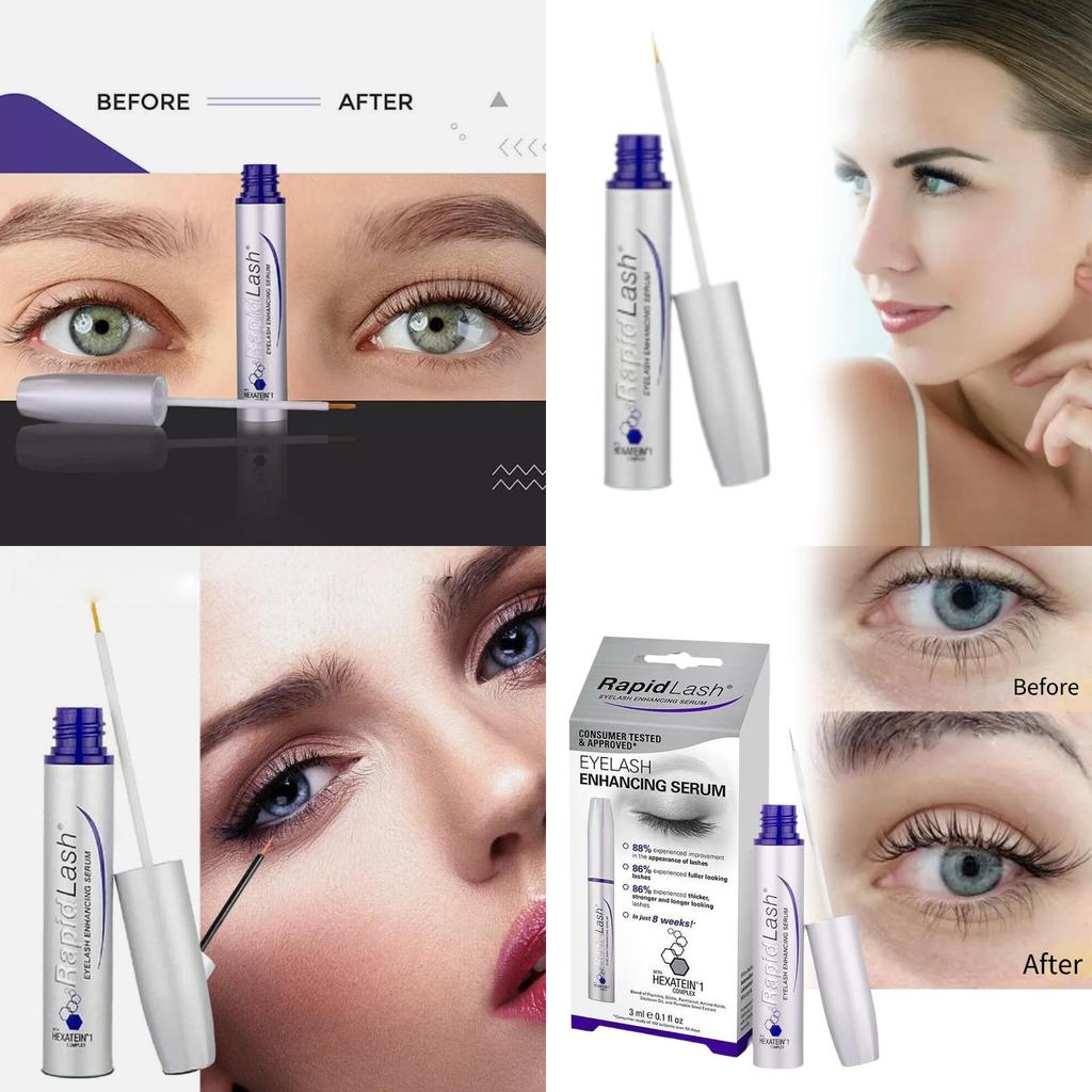 Rapidlash Eyelash Serum 3ml Luxurious Silver Formula For Stunning Long Lashes