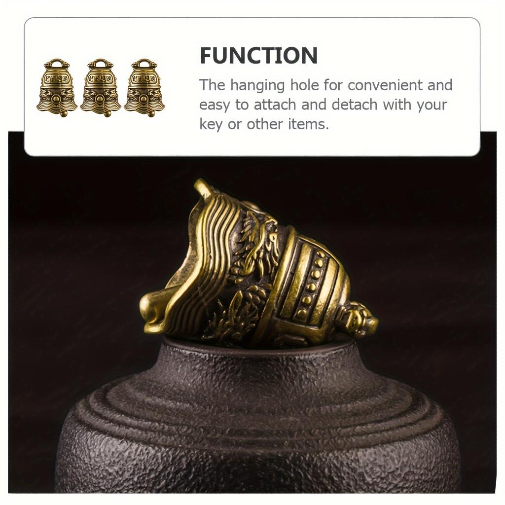 2pcs Bell Decoration Pendant Decor Hand Decor Retro Decor Unique Shape Bell Hanging Decor Retro Special Bell Pendant Decorative Bell Pendant Brass