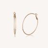 Dieuamour Thin Hoop Ring One-Touch Earrings 2 Colors