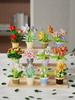 Play Video Potted Building Blocks Simulate Succulent Flower Bouquets, Creative Puzzle Block Toys, Eternal Flowers, Home Decora
