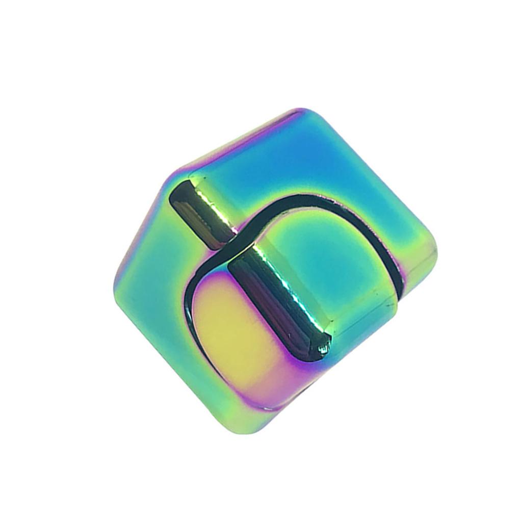 USA Fingertip Toy Alloy Hand Rotating Cube Portable Square Decompression