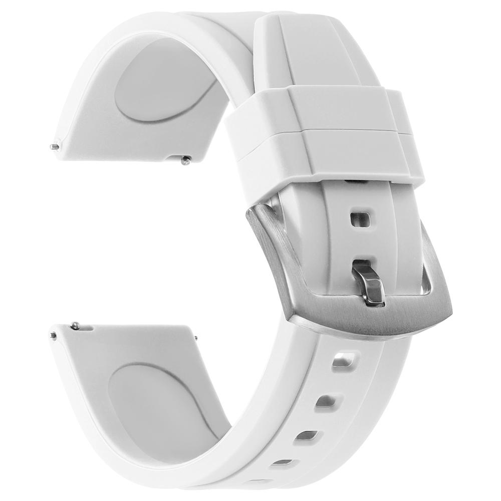 20mm 22mm Silicone New Sports Fashion Belt One Piece FKM Watch Strap Rubber Watch Band Wristband for Seiko for Omega for Casio