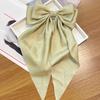 Women Hairpin Large Size Long Ribbon Bowknot Decor Spring Hair Clip Lightweight Back Head Hair Pin Hair Accessory