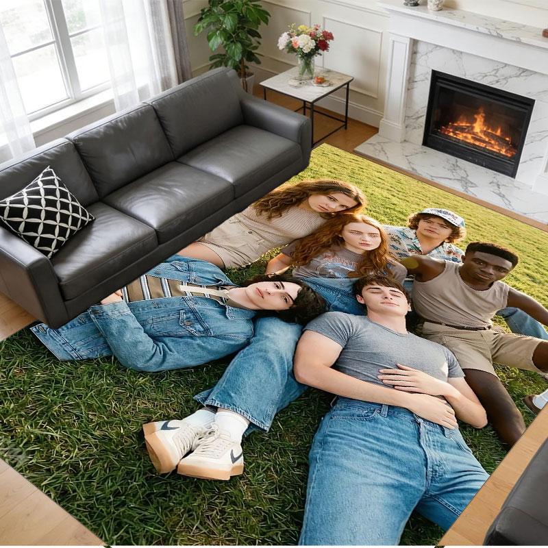 Crystal Velvet Rug Soft Non Slip Indoor Floor Mat Home DecorStranger Things