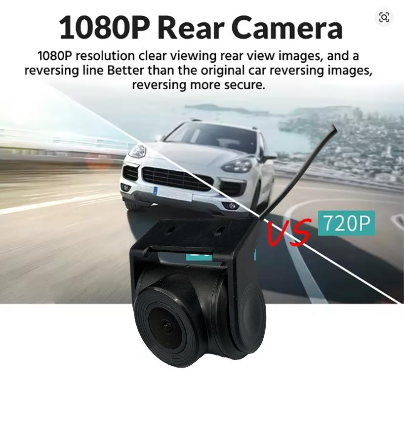 Wide-angle HD Car Rearview Camera 4 Holes 1080P Reversing Video Car Camera Reversing Camera Night Vision Parking Camera