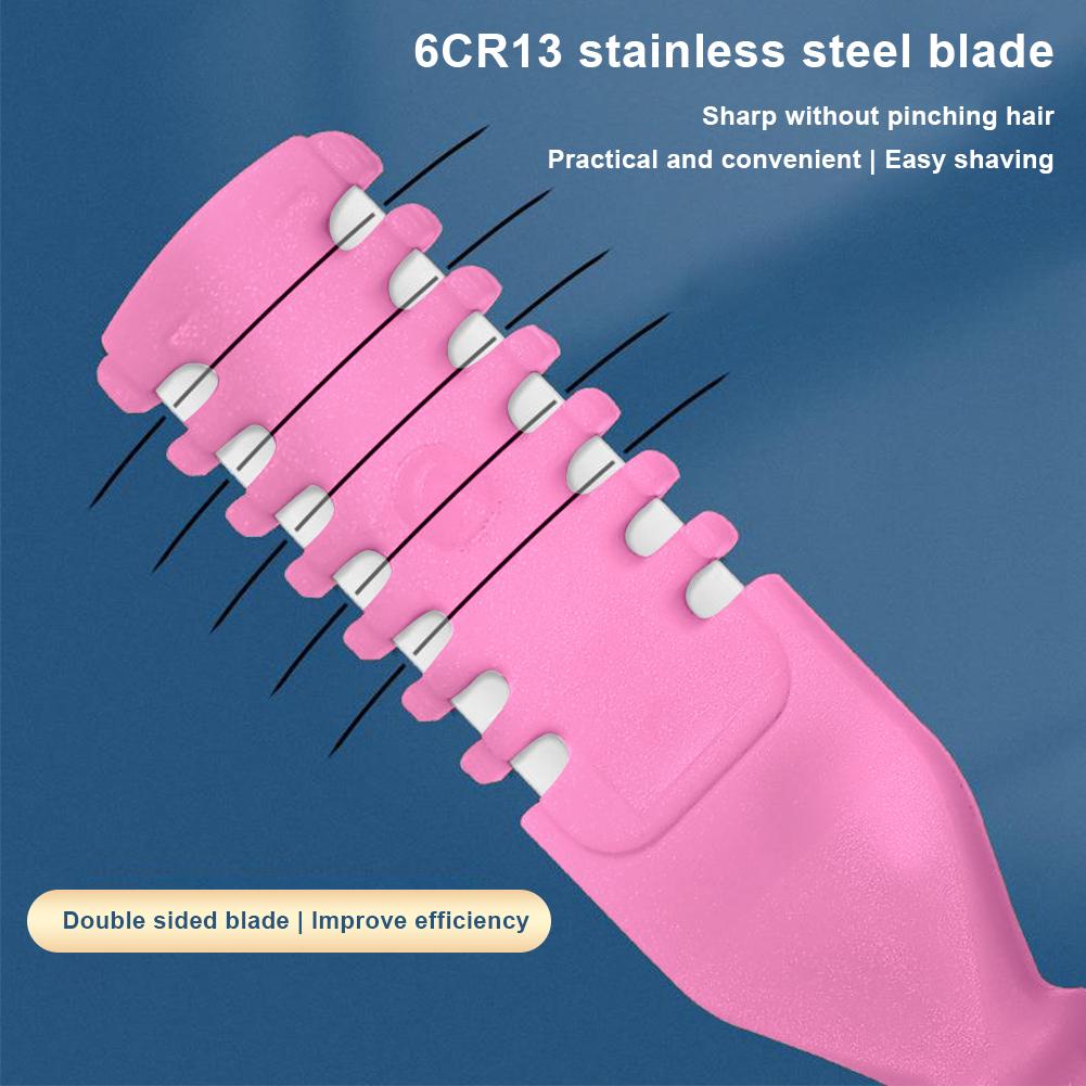 4PCS 2-in-1 Nasal Hair Cutter Nose Hair Knife 360 Rotating Manual Nostril Hair Removal Tool Double Sided Nose Hair Trimmer