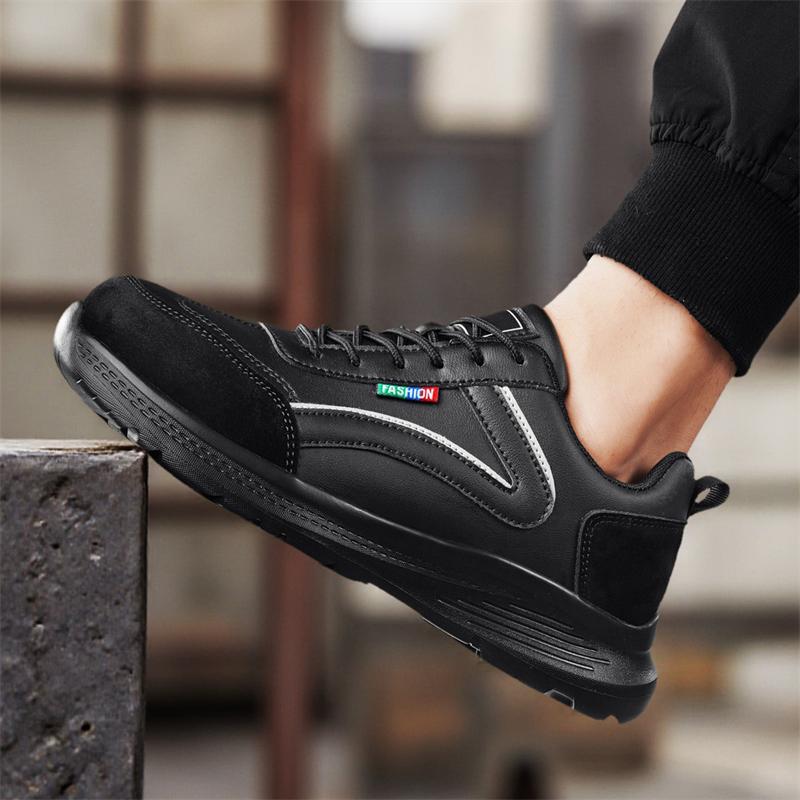 Men Work Safety Shoes Anti-puncture Working Sneakers Male Indestructible Work Shoes Men Boots Lightweight Men Shoes Safety Boots