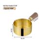 304 Stainless Steel Sauce Cup with Wooden Handle, Custom Logo, Multiple Specifications - Ideal for Steakhouses & Restaurants.