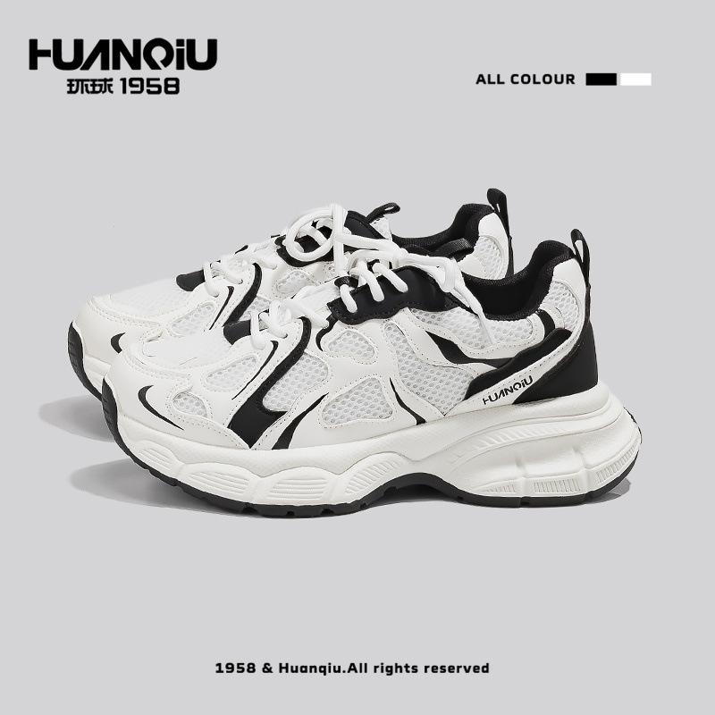 Global Daddy Shoes 22 Summer New Japanese Campus Style Leisure Sports Student Mesh Shoes 35