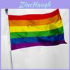 Żywa Tęczowa Flaga LGBT 5ft X 3ft Idealna na Festiwale i Parady z Metalowymi Oczkami
