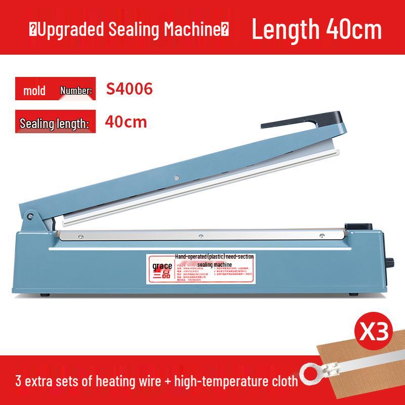 Compact Manual Heat Sealer for Mooncake, Tea, Kraft Paper, and Flat Plastic Bags