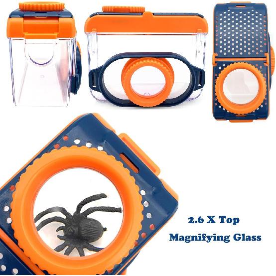 Bug Catcher Kit, Bug Collection Kit, Outdoor Nature Explorer Kit with Stickers, Tweezers, Science Educational Kit, Bug Observation Container for Boys