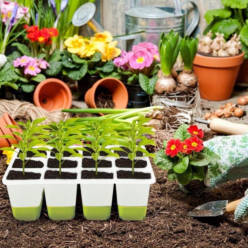 Seedling Starter Trays Reusable Houseplant Growing Trays Plant Propagator Station Pot Reusable Set Of 5 Germination Containers