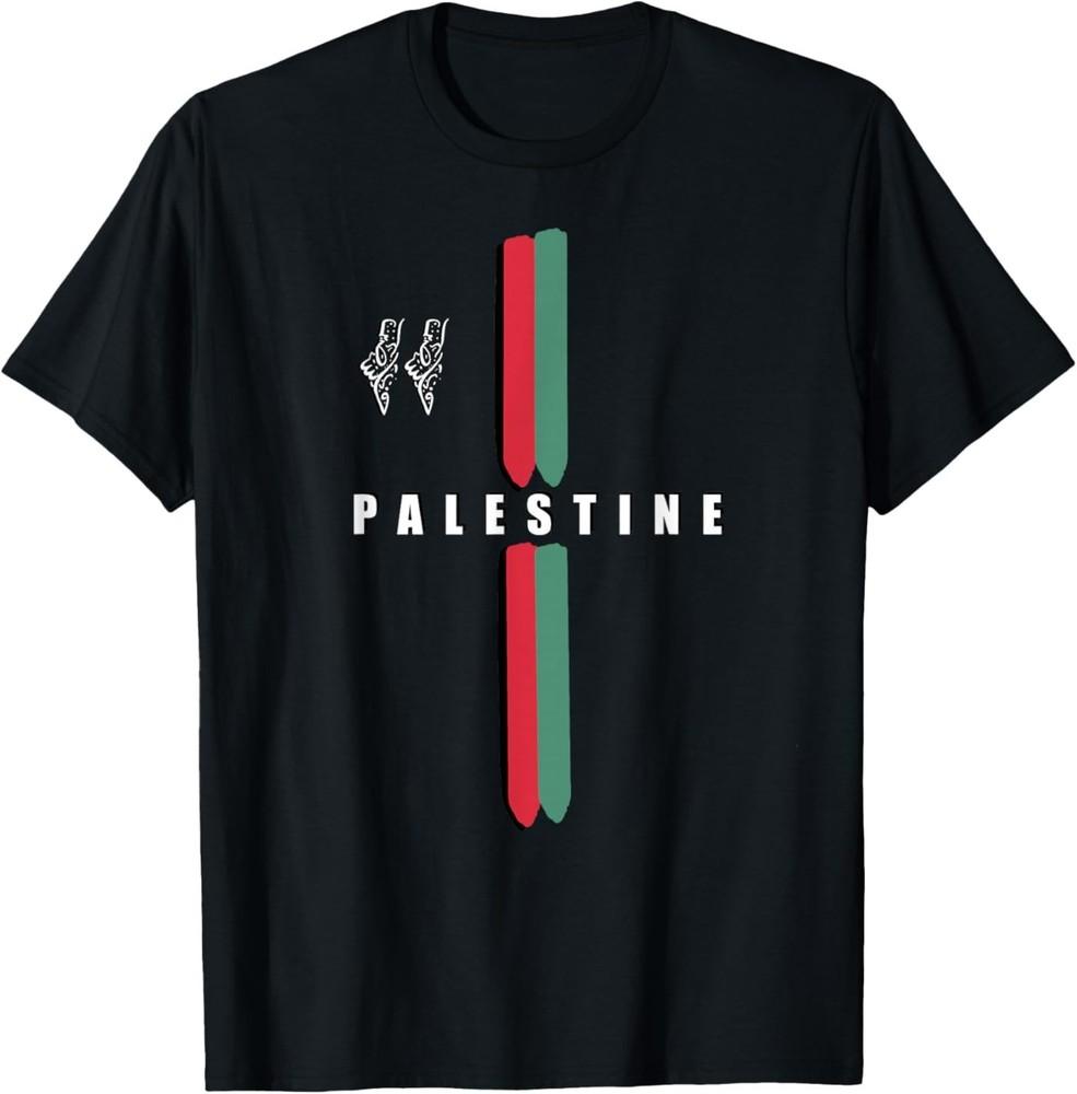 Art with Ease Palestine Colors Unisex T-Shirt XXL