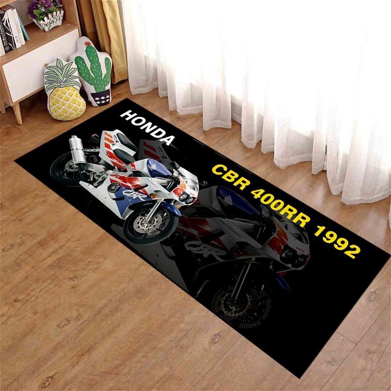 Honda stila motocikla garāžas izstādes paklājs
