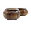 Handcrafted Soushiju wooden go box for go stones up to size 33. Dense wood grain, beautiful wood grain, crafted from natural Soushiju wood. Hard,