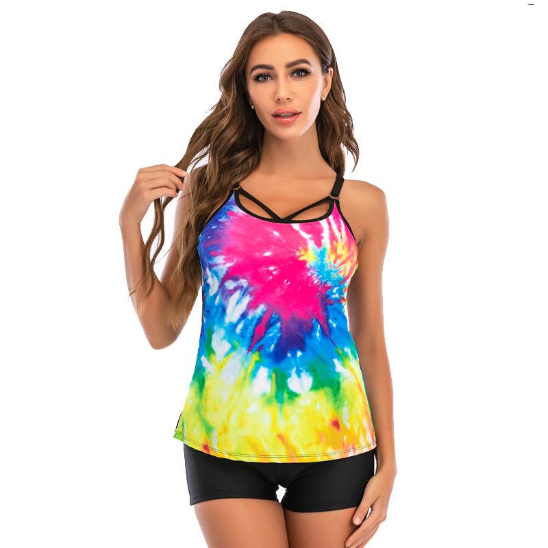 

2023 Красочный узор Большой размер Бикини для весенних пляжных каникул 5XL