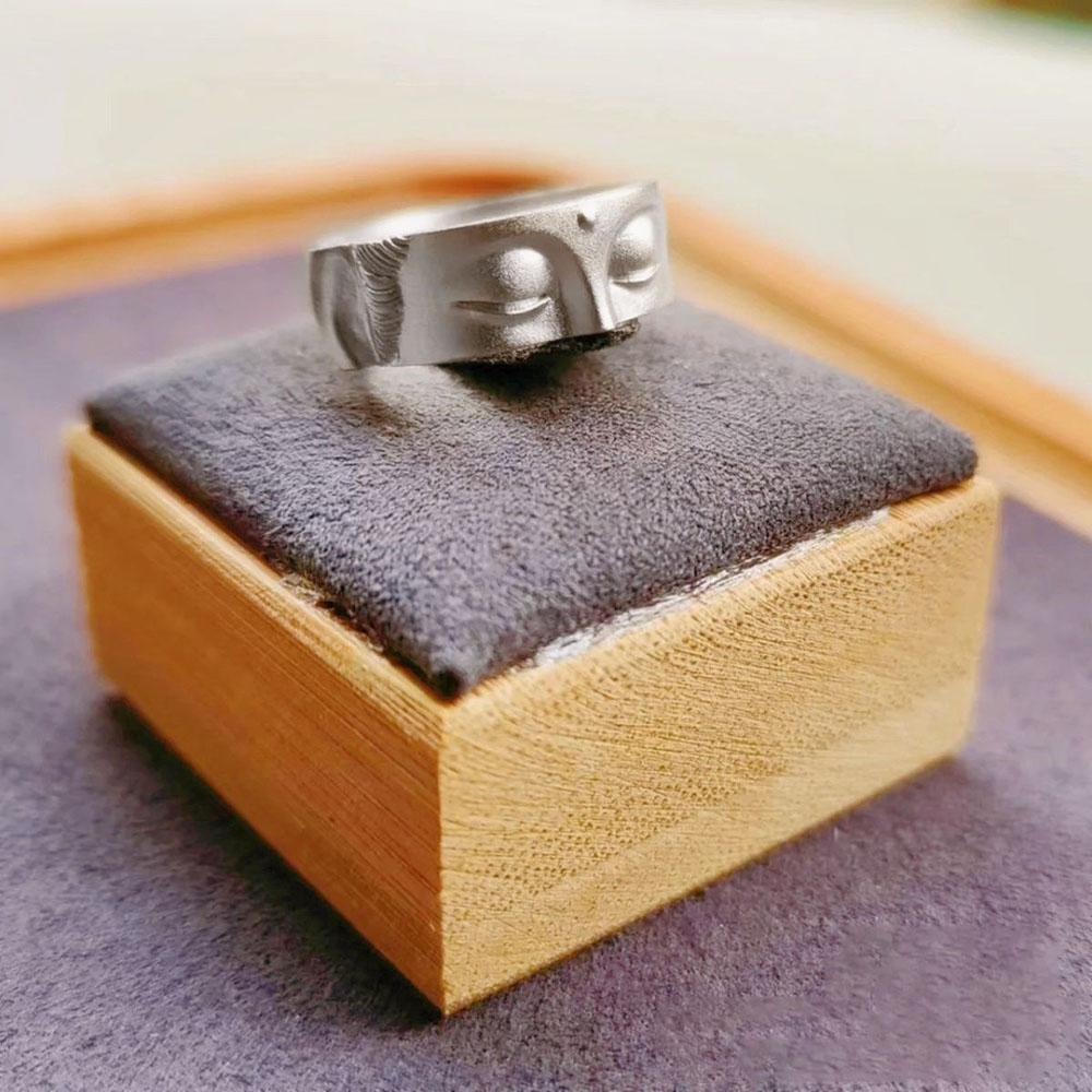 

Retro Buddha Rings for Women Men Popular Jewelry Gifts resizable