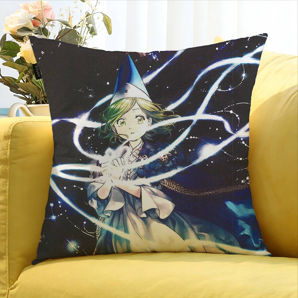 Anime Witch Hat Atelier Various Sizes Square Pillow Case For Car Home Bedchamber Decor