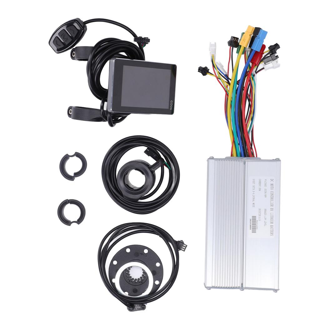 30A Motor Controller Kit GD06 Configuration Thumb Throttle Electric Bike Conversion Kit for 1000W Motors