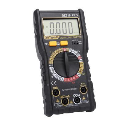 Digital Multimeter, 1  Counts, AC   Voltage Tester with LCD Backlight, Data Hold, Auto Shut-off, HFE Transistor Test, Measures Current, Capacitance