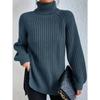 Knitted Sweater Mid Length Sweater Dress for Women