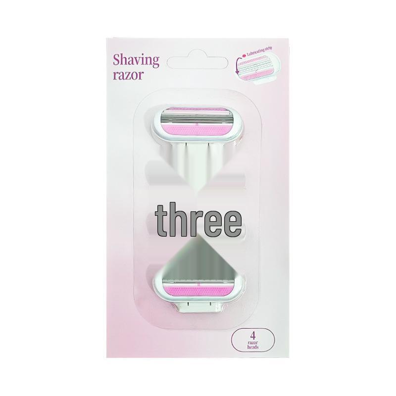 Three-Layer Women s Razor: Gentle, Anti-Scratch Hair Removal for Underarms, Legs & Intimate Areas with Replaceable Blades. Default