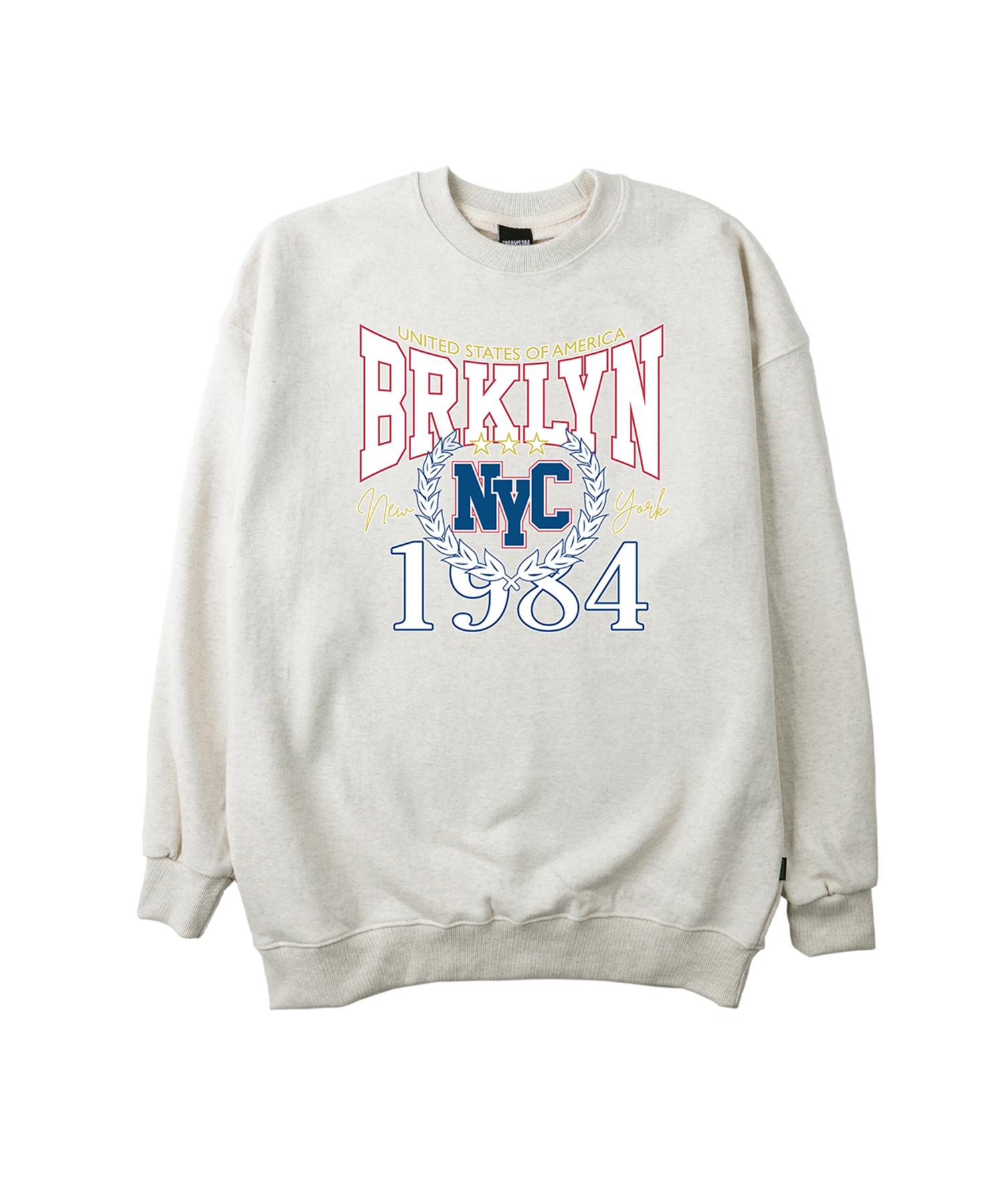 Крем-сода Лаб Бруклин Newocity 1984 Овсяный свитшот 3(Xl)