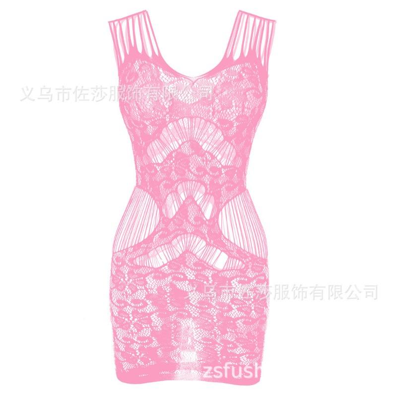 Sex Clothes, Suspenders, Mesh Clothes, Tight Body, Hollow Hip Skirt, Large Size.